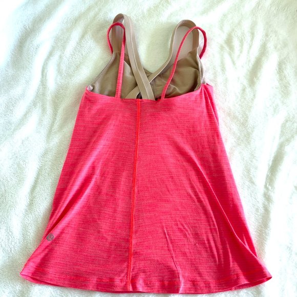 Lululemon - coral / beige tank top - Picture 5 of 12